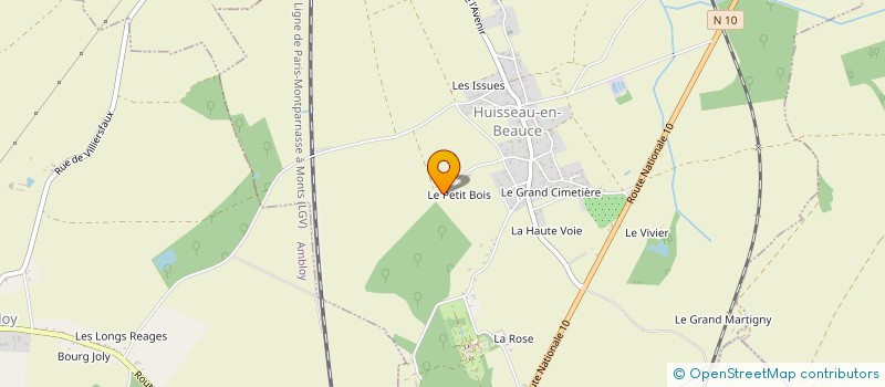 localisation de l'entreprise MADAME RACHEL PERCHAT  HUISSEAU-EN-BEAUCE