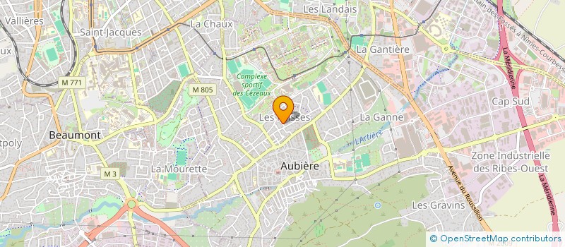 localisation de l'entreprise MADAME RACHEL PEREIRA RAMOS  AUBIERE