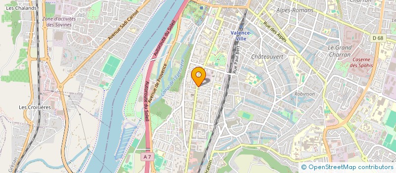 localisation de l'entreprise MADAME RACHEL PERGE  VALENCE