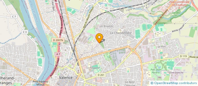 localisation de l'entreprise MADAME RACHEL PERRIN  BOURG-LES-VALENCE