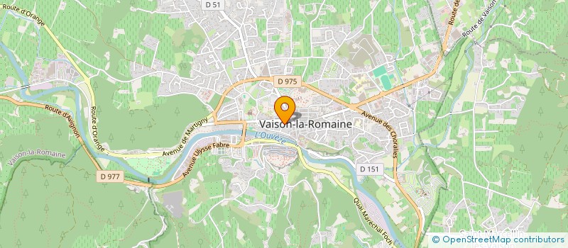 localisation de l'entreprise MADAME RACHEL PERRUDIN à VAISON-LA-ROMAINE