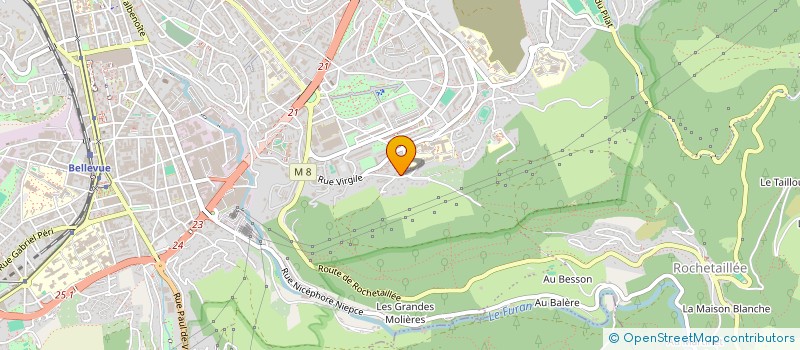 localisation de l'entreprise MADAME RACHEL PETIT  SAINT-ETIENNE