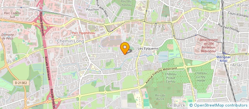 localisation de l'entreprise MADAME RACHEL PIOCHE  MERIGNAC