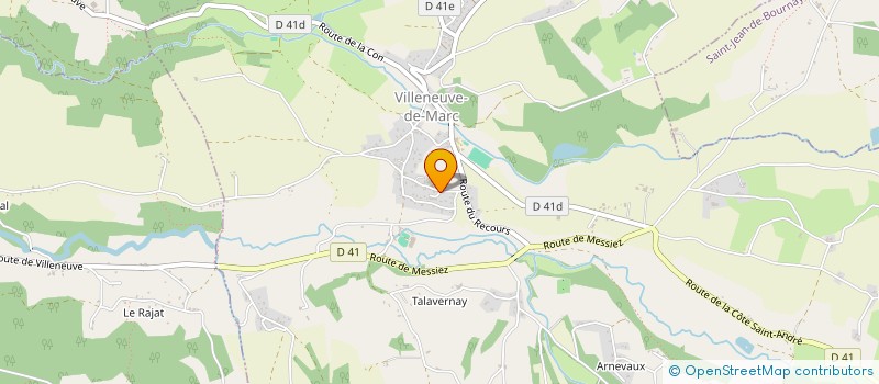 localisation de l'entreprise MADAME RACHEL POMMIER  VILLENEUVE-DE-MARC