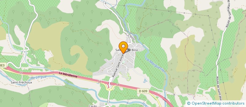 localisation de l'entreprise MADAME RACHEL POUJOL  LE BOSC