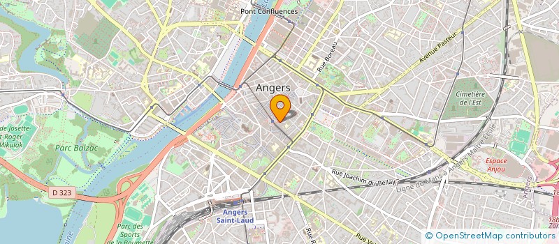 localisation de l'entreprise MADAME RACHEL POUPIN  ANGERS