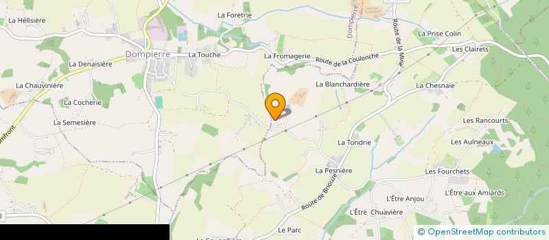 localisation de l'entreprise MADAME RACHEL PRODHOMME à DOMFRONT-EN-POIRAIE