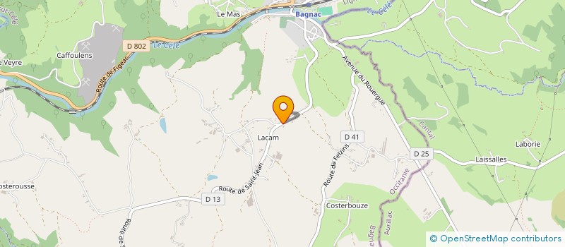 localisation de l'entreprise MADAME RACHEL RATERY  BAGNAC-SUR-CELE