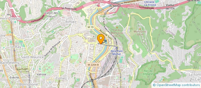 localisation de l'entreprise MADAME RACHEL RIOS  NICE