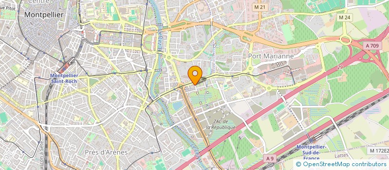localisation de l'entreprise MADAME RACHEL RIVIERE à MONTPELLIER
