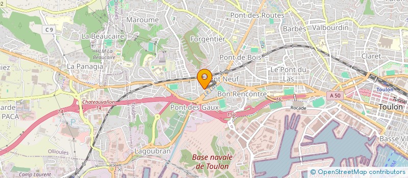 localisation de l'entreprise MADAME RACHEL ROUX  TOULON