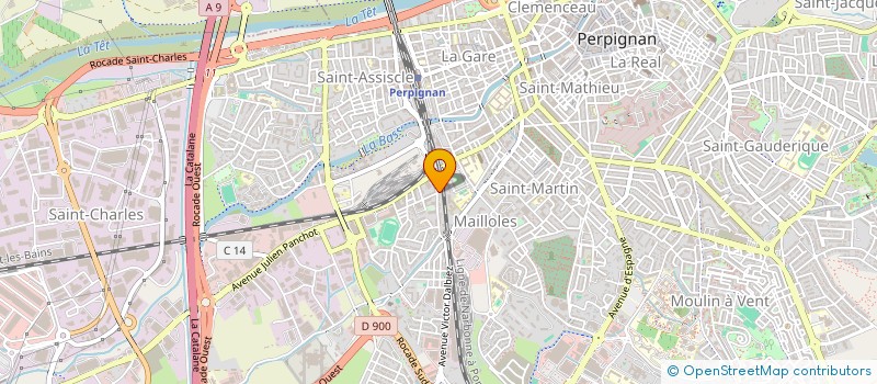 localisation de l'entreprise MADAME RACHEL ROUYRE  PERPIGNAN