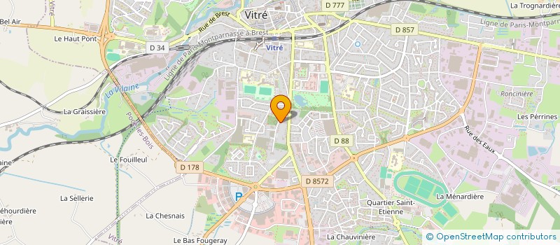 localisation de l'entreprise MADAME RACHEL ROY  VITRE