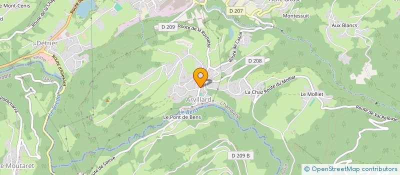 localisation de l'entreprise MADAME RACHEL RUIZ PERALES  ARVILLARD