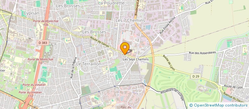 localisation de l'entreprise MADAME RACHEL SALVADOR  BRON