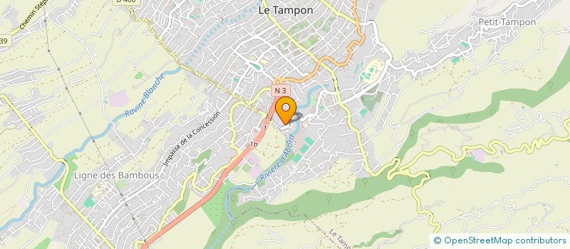 localisation de l'entreprise MADAME RACHEL SARTRE  LE TAMPON