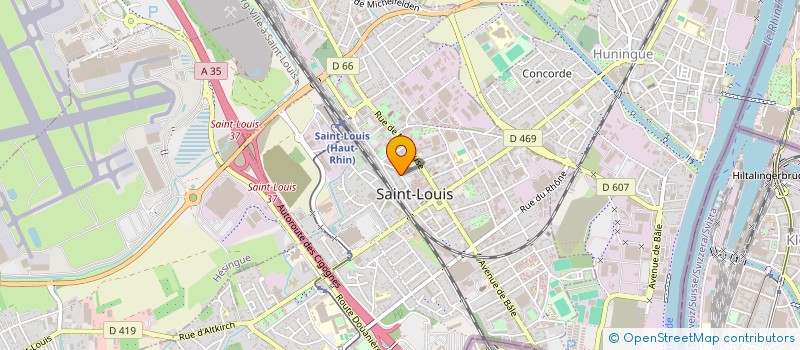 localisation de l'entreprise MADAME RACHEL SCHMIDLIN  SAINT-LOUIS