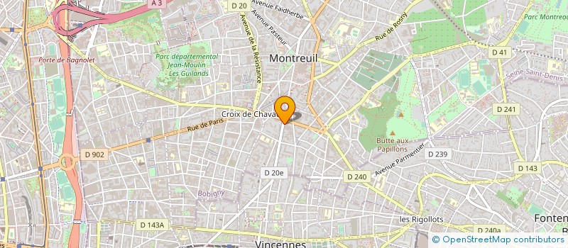 localisation de l'entreprise MADAME RACHEL SEBBAG à MONTREUIL