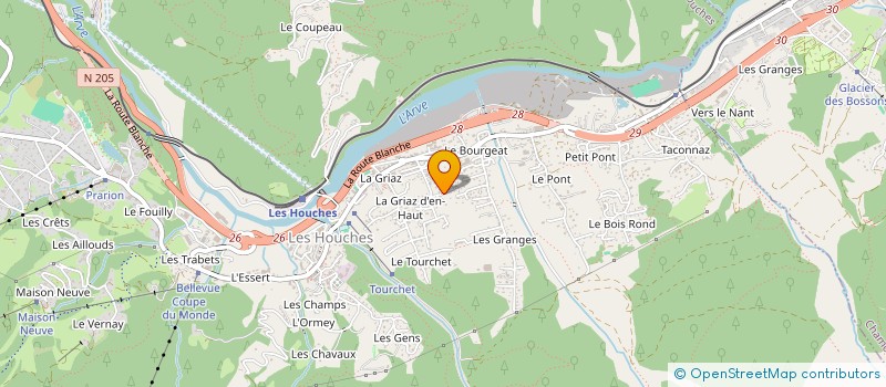 localisation de l'entreprise MADAME RACHEL SERVICE à LES HOUCHES