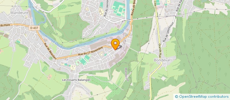 localisation de l'entreprise MADAME RACHEL SIGNORI  MANDEURE