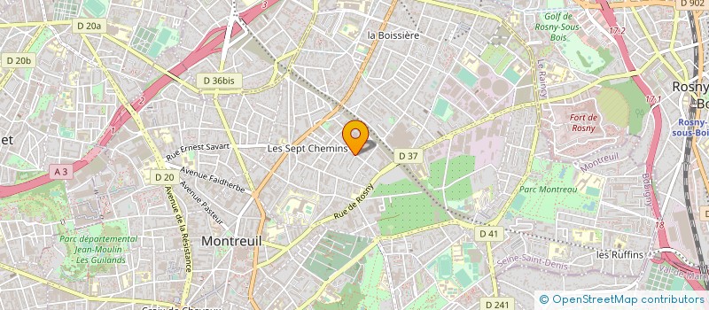 localisation de l'entreprise MADAME RACHEL SIMON à MONTREUIL