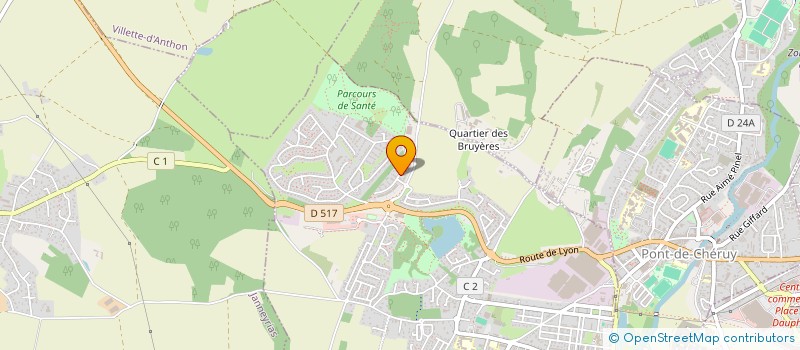 localisation de l'entreprise MADAME RACHEL SOLER  CHARVIEU-CHAVAGNEUX