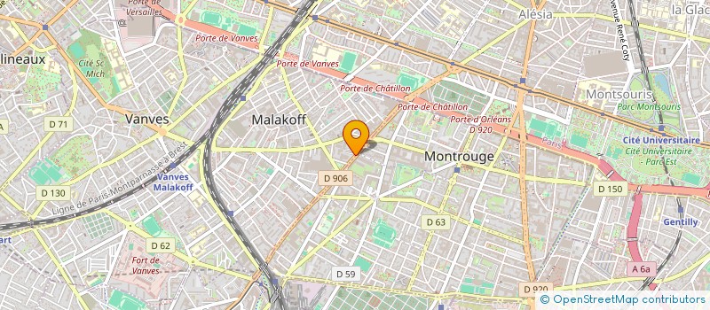 localisation de l'entreprise MADAME RACHEL SPILLEMAECKER  MALAKOFF