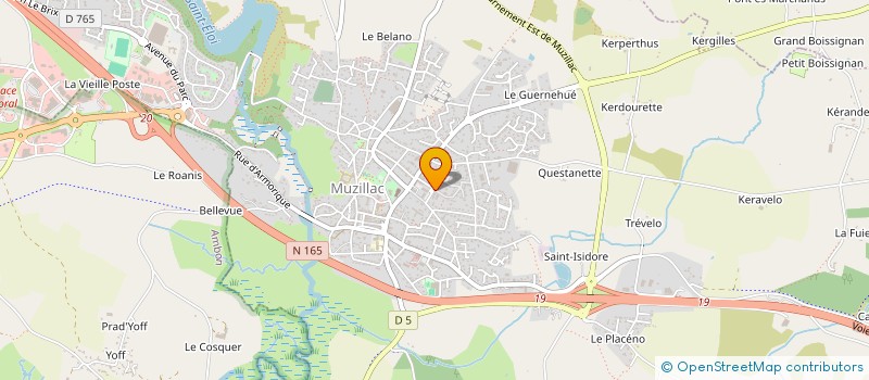 localisation de l'entreprise MADAME RACHEL STEVANT  MUZILLAC