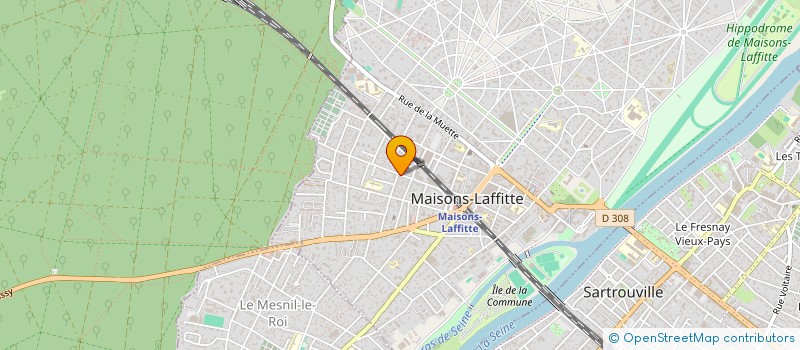 localisation de l'entreprise MADAME RACHEL THOMAS  MAISONS-LAFFITTE