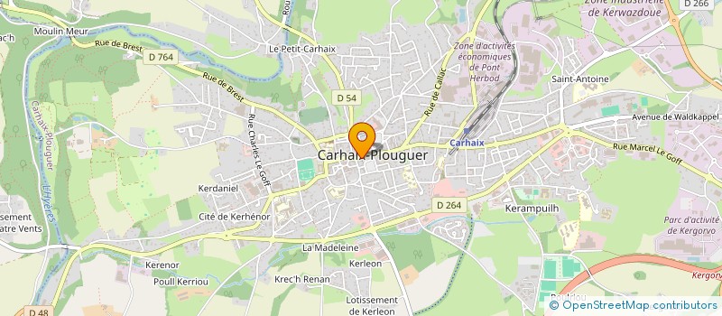 localisation de l'entreprise MADAME RACHEL TROUBOUL à CARHAIX-PLOUGUER