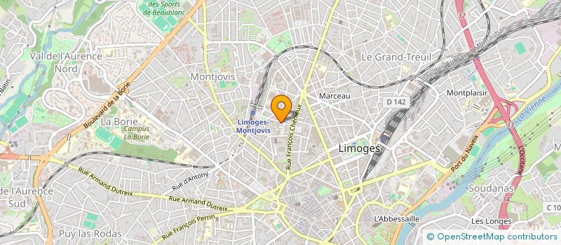 localisation de l'entreprise MADAME RACHEL VRIGNAUD à LIMOGES