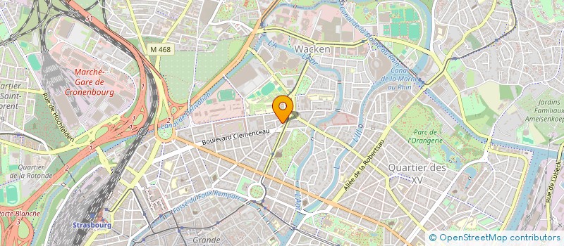 localisation de l'entreprise MADAME RACHEL WEBER  STRASBOURG