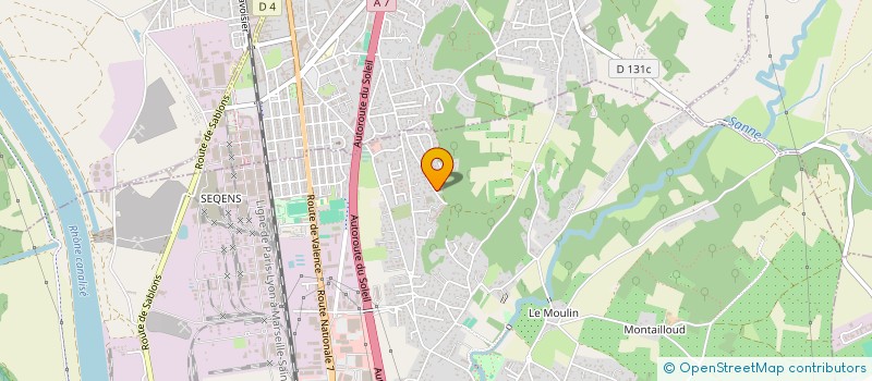 localisation de l'entreprise MADAME RACHEL WUCHER  SALAISE-SUR-SANNE