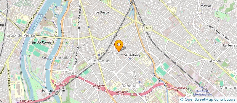 localisation de l'entreprise MADAME RACHEL YVERNES  TOULOUSE