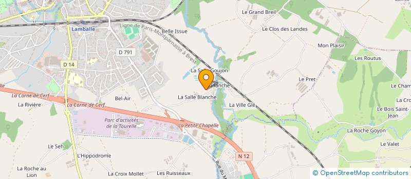 localisation de l'entreprise MADAME RACHELE CARIOU à LAMBALLE-ARMOR