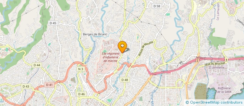 localisation de l'entreprise MADAME RACHELE FONTAINE  FORT-DE-FRANCE