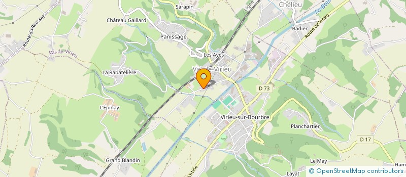 localisation de l'entreprise MADAME RACHELE GENIN  VAL-DE-VIRIEU