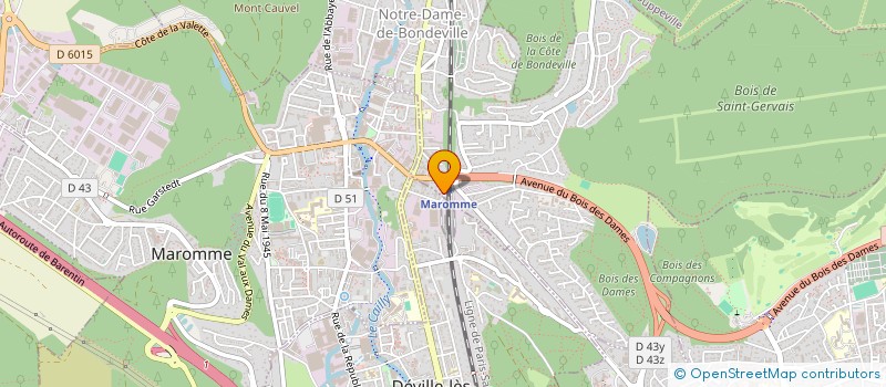 localisation de l'entreprise MADAME RACHELE LALANNE  NOTRE-DAME-DE-BONDEVILLE