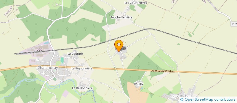 localisation de l'entreprise MADAME RACHELLE BEAUFILS  CHALANDRAY