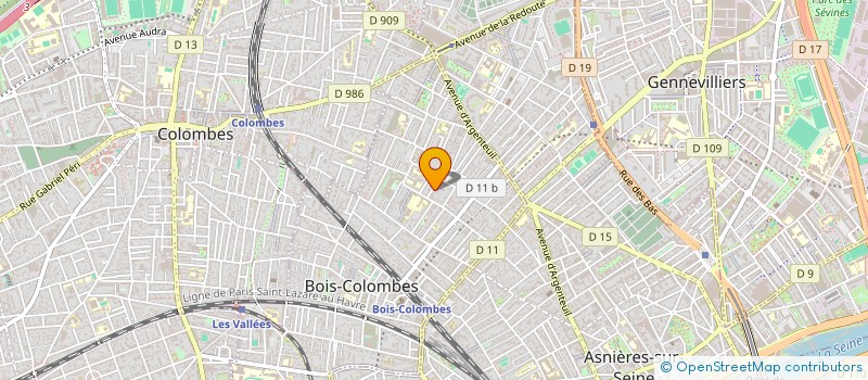 localisation de l'entreprise MADAME RACHELLE CIVIDINO à BOIS-COLOMBES