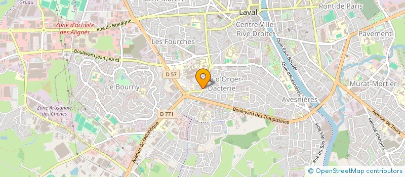 localisation de l'entreprise MADAME RACHELLE GOUALLIER à LAVAL