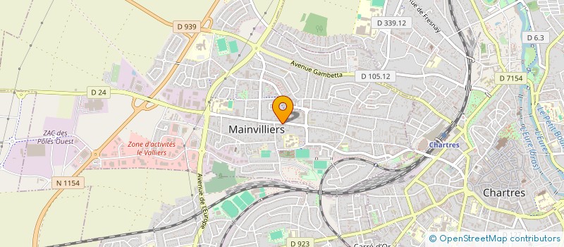 localisation de l'entreprise MADAME RACHELLE HAMELIN à MAINVILLIERS