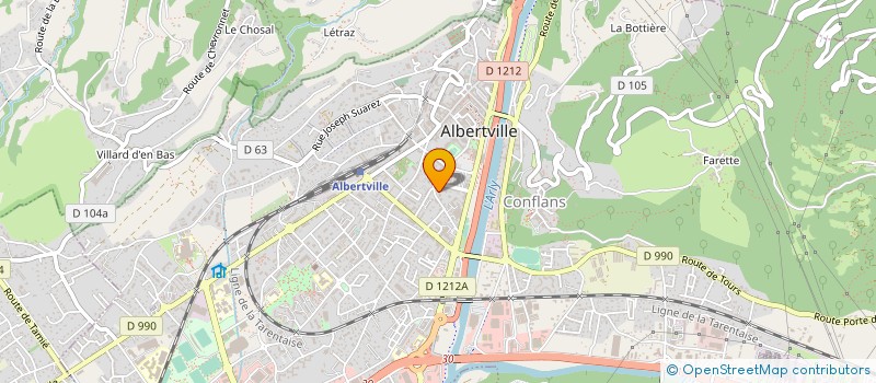 localisation de l'entreprise MADAME RACHELLE JAY  ALBERTVILLE