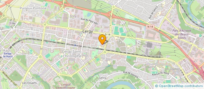 localisation de l'entreprise MADAME RACHELLE LATOUCHENT  CERGY