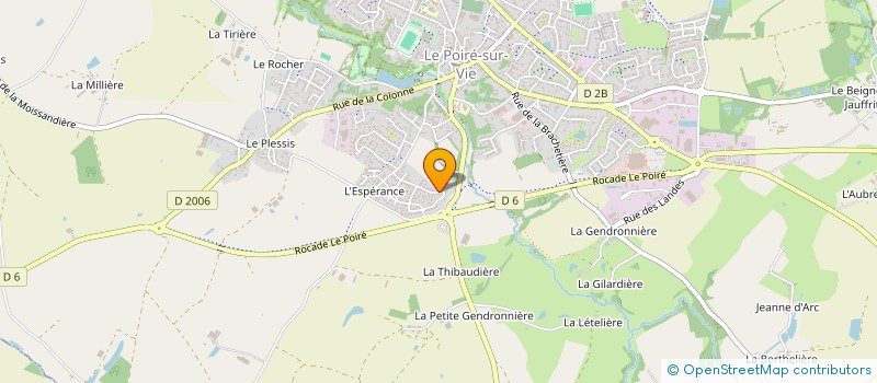 localisation de l'entreprise MADAME RACHELLE MAILLARD  LE POIRE-SUR-VIE