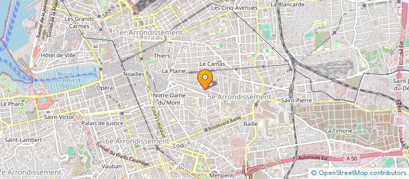 localisation de l'entreprise MADAME RACHELLE MAMMOSA  MARSEILLE