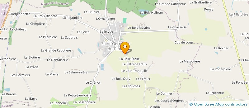 localisation de l'entreprise MADAME RACHELLE MARTIN  SAINT-GERMAIN-DU-PINEL