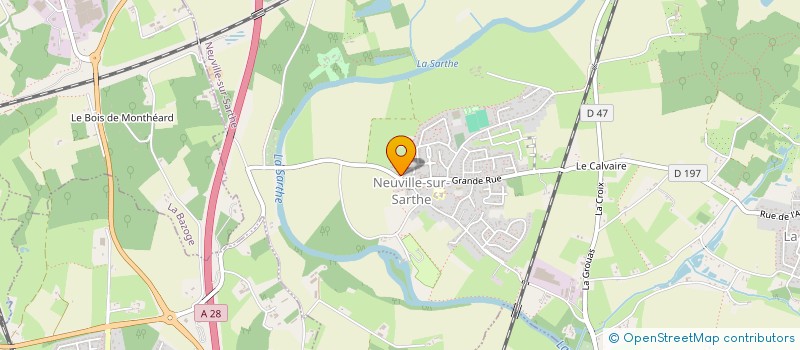 localisation de l'entreprise MADAME RACHELLE NEVEU  NEUVILLE-SUR-SARTHE