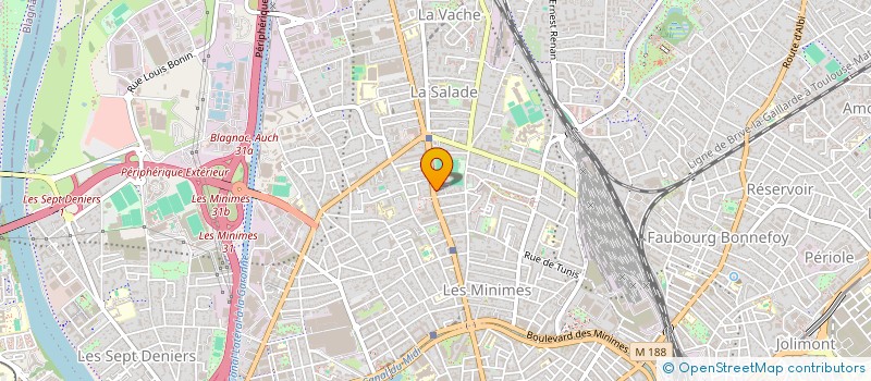 localisation de l'entreprise MADAME RACHELLE RAZANAPANALA  TOULOUSE