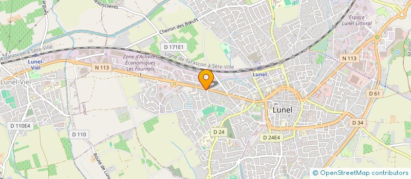 localisation de l'entreprise MADAME RACHIDA ABDELHAK  LUNEL